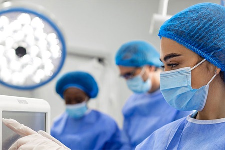Doctors in a surgery room